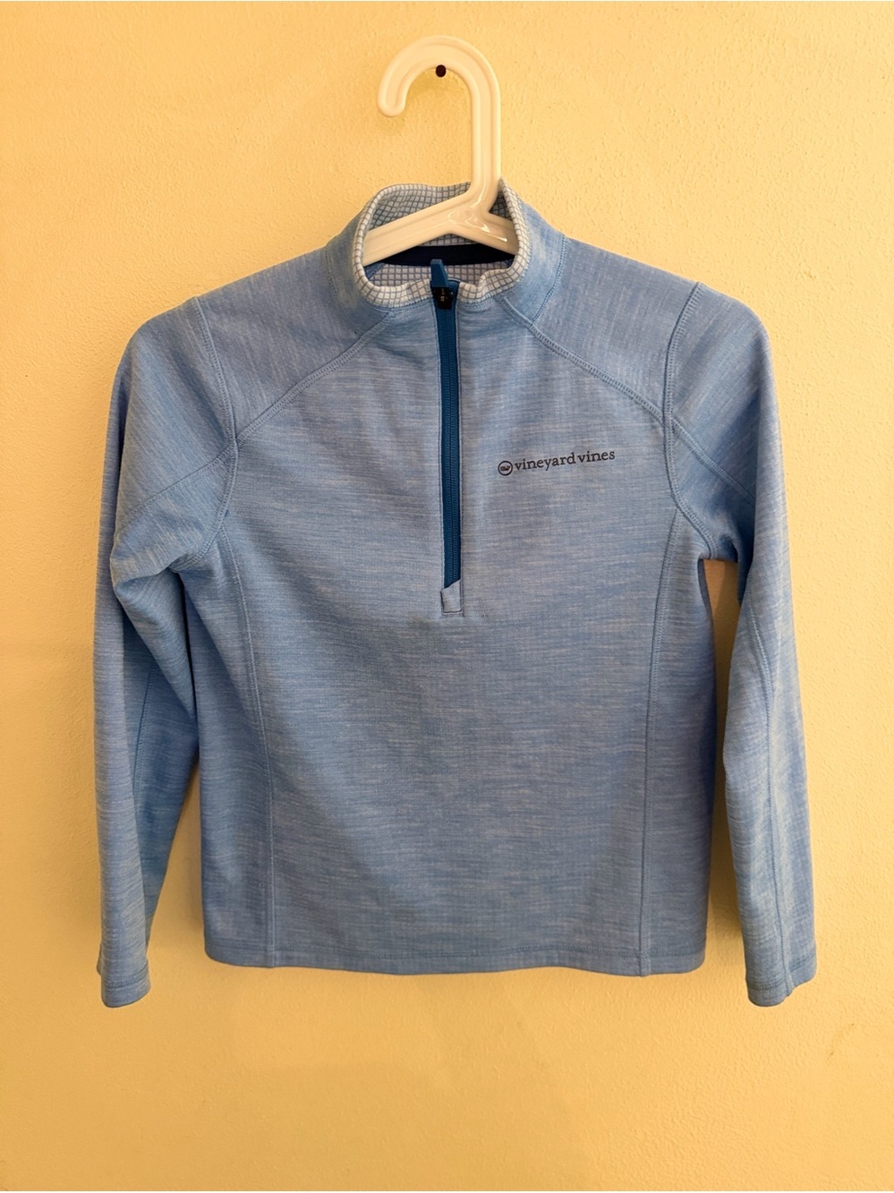 Vineyard Vines Boy’s Light Blue Quarter-Zip Pullover Sweater